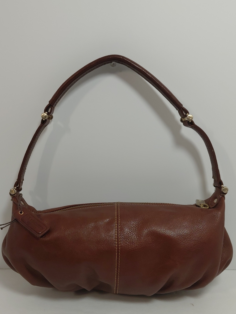 Liz Claiborne Classic Soft Brown Leather Shoulder/Hobo Bag Purse Small